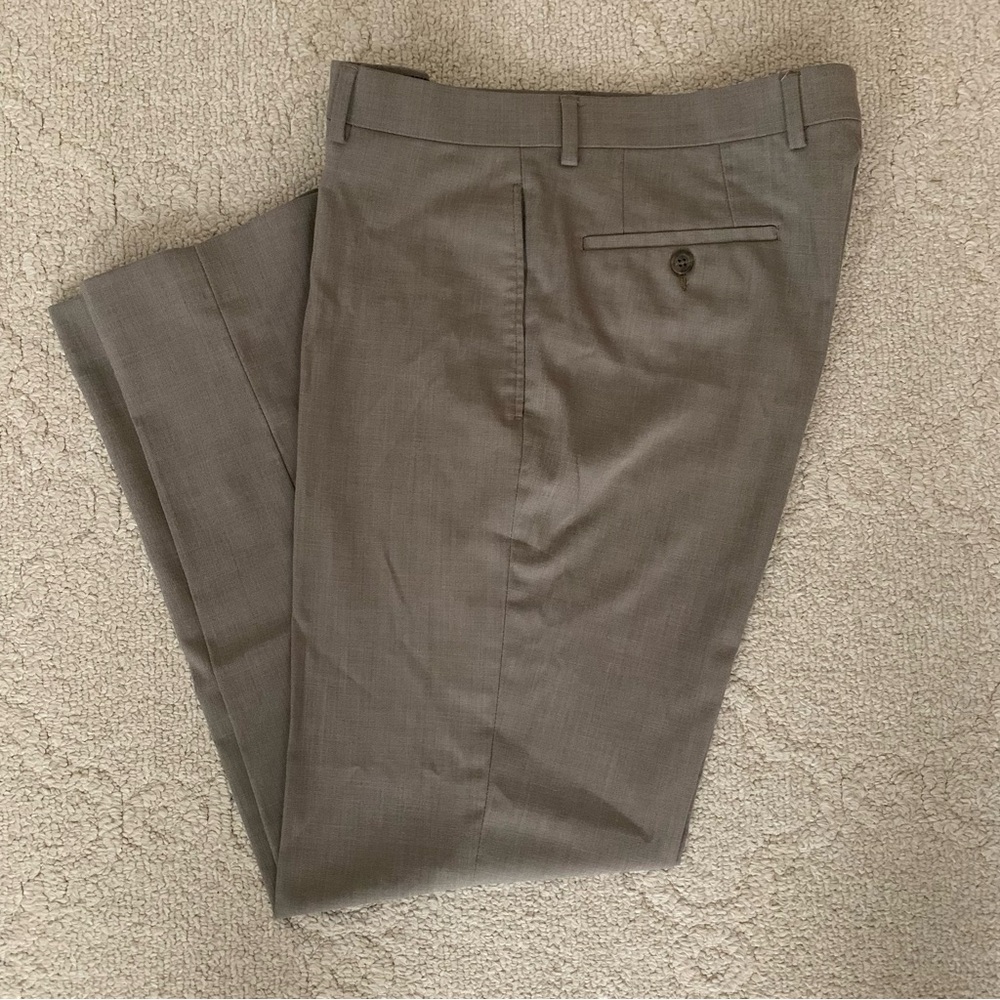 Lauren Ralph Lauren Men's Dress Pants 33x30 Tan, Straight Leg, Flat Front